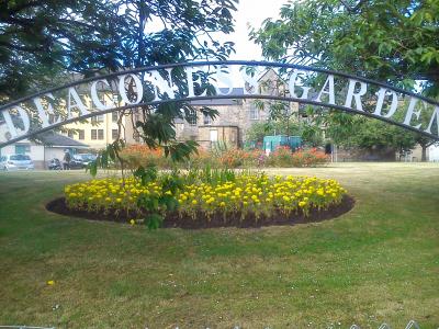 Deaconess Park entrance arch