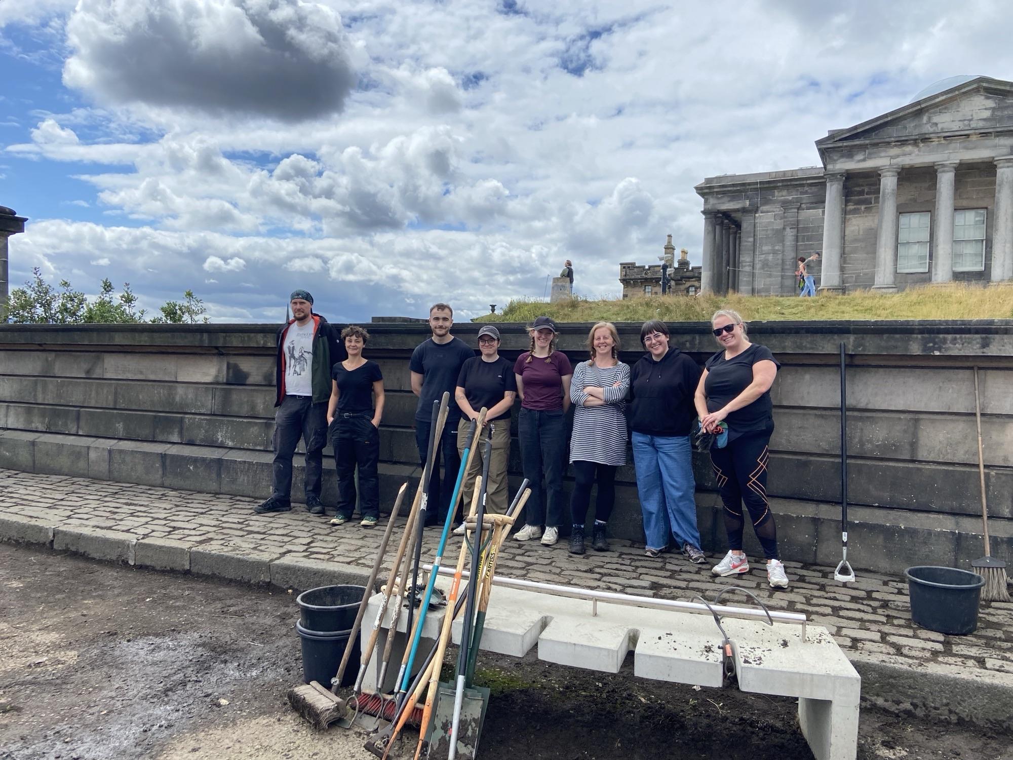 Staff from Changeworks on Calton Hill