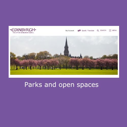 cityscape and link to edinburgh.gov.uk