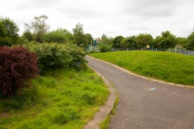 Pathway through Gorgie and Dalry Community Park