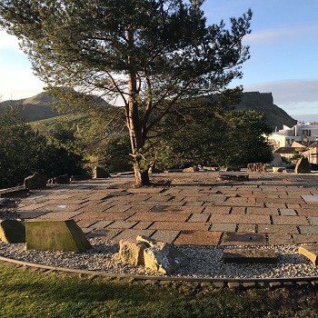 Image of the Stones of Scotland in regent road gardens