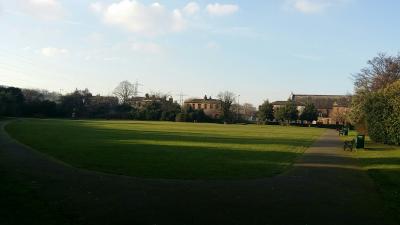 View across the park