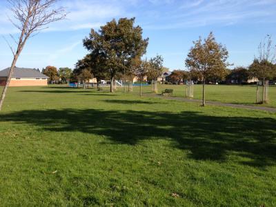 View across East Pilton Park