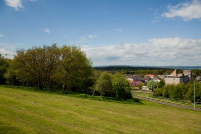 View across Drumbrae Park